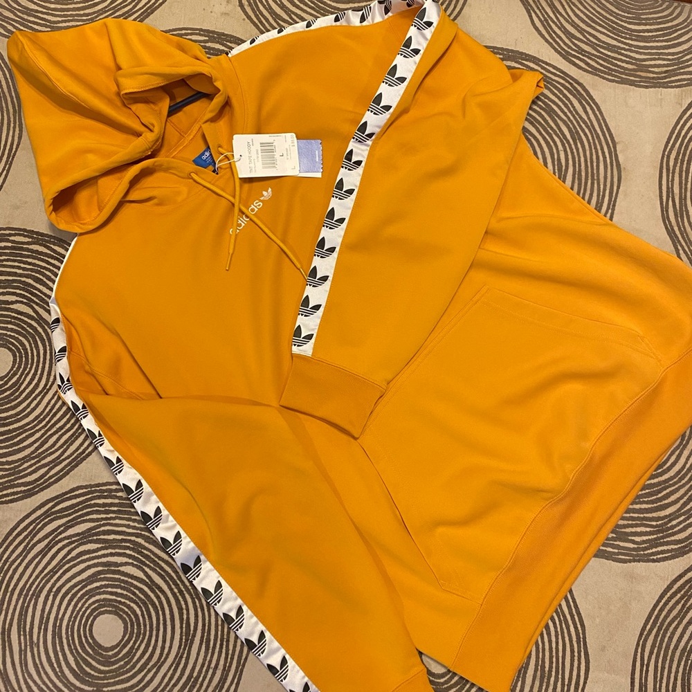 Adidas tape hoodie